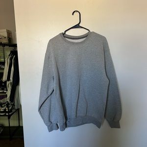 fruit of the loom, L, grey crewneck